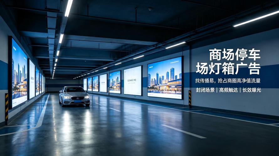 传播易整合商圈媒体，商场停车场灯箱广告高效落地新策略
